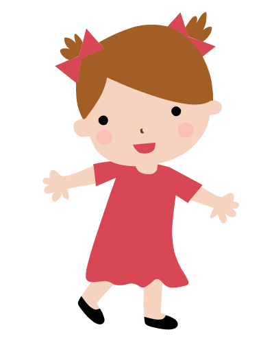 TVP charactures-01 Cartoon girl in red dress